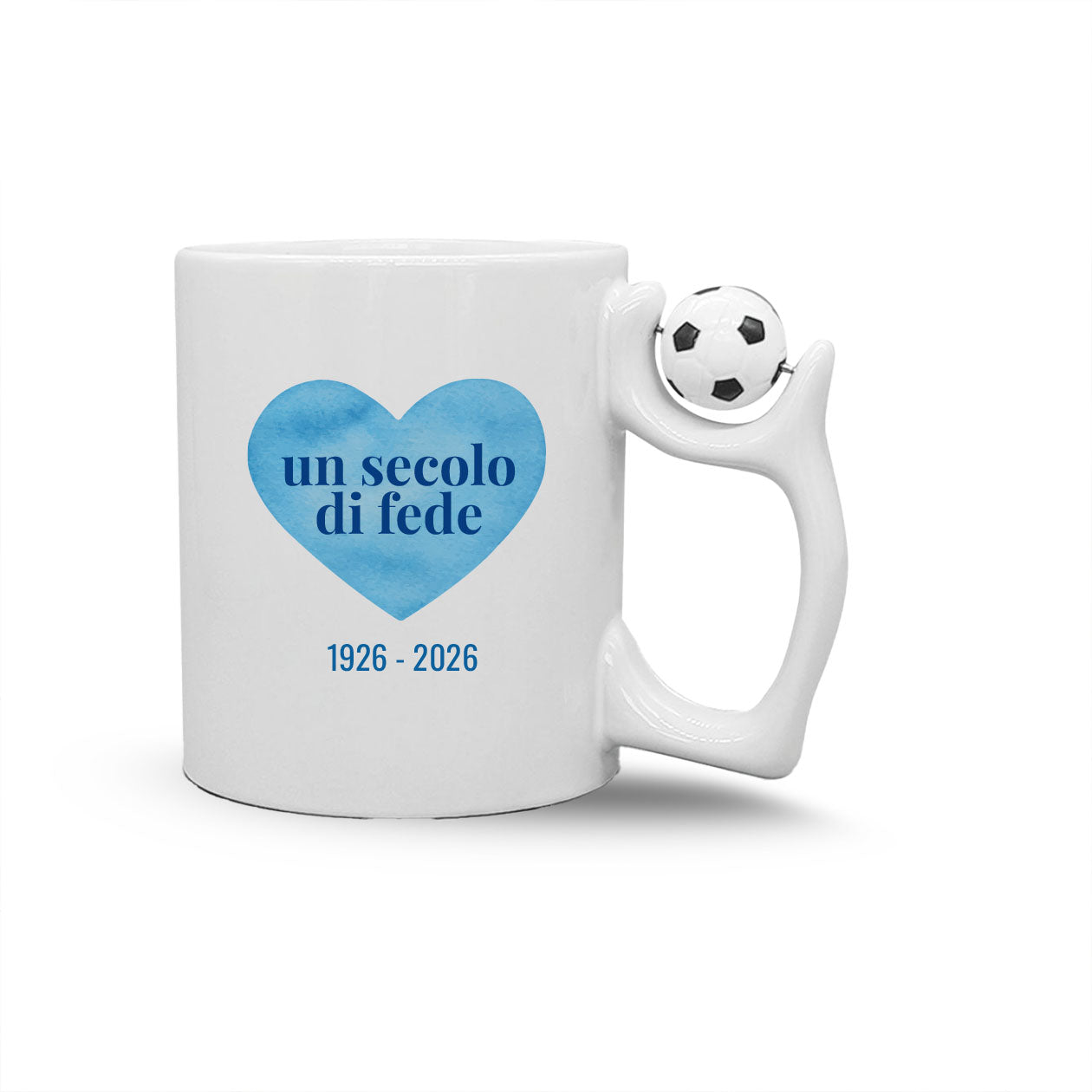 Un secolo di fede - Tazza mug con manico pallone