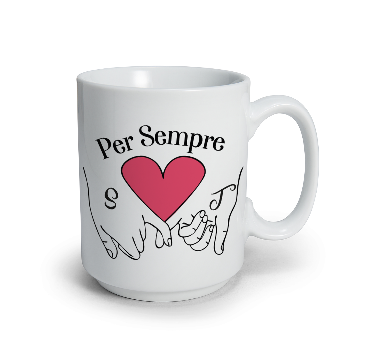 Per sempre - Tazza mug - personalizzata con iniziali