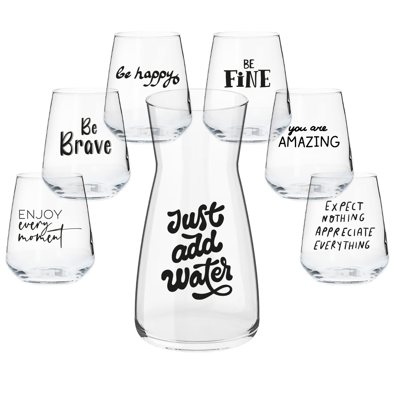 Just add water - Set Caraffa e 6 Bicchier