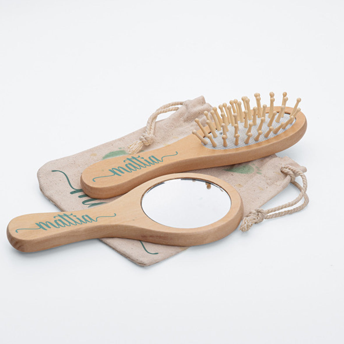 Boy - Spazzola + Specchio - personalizzati con nome