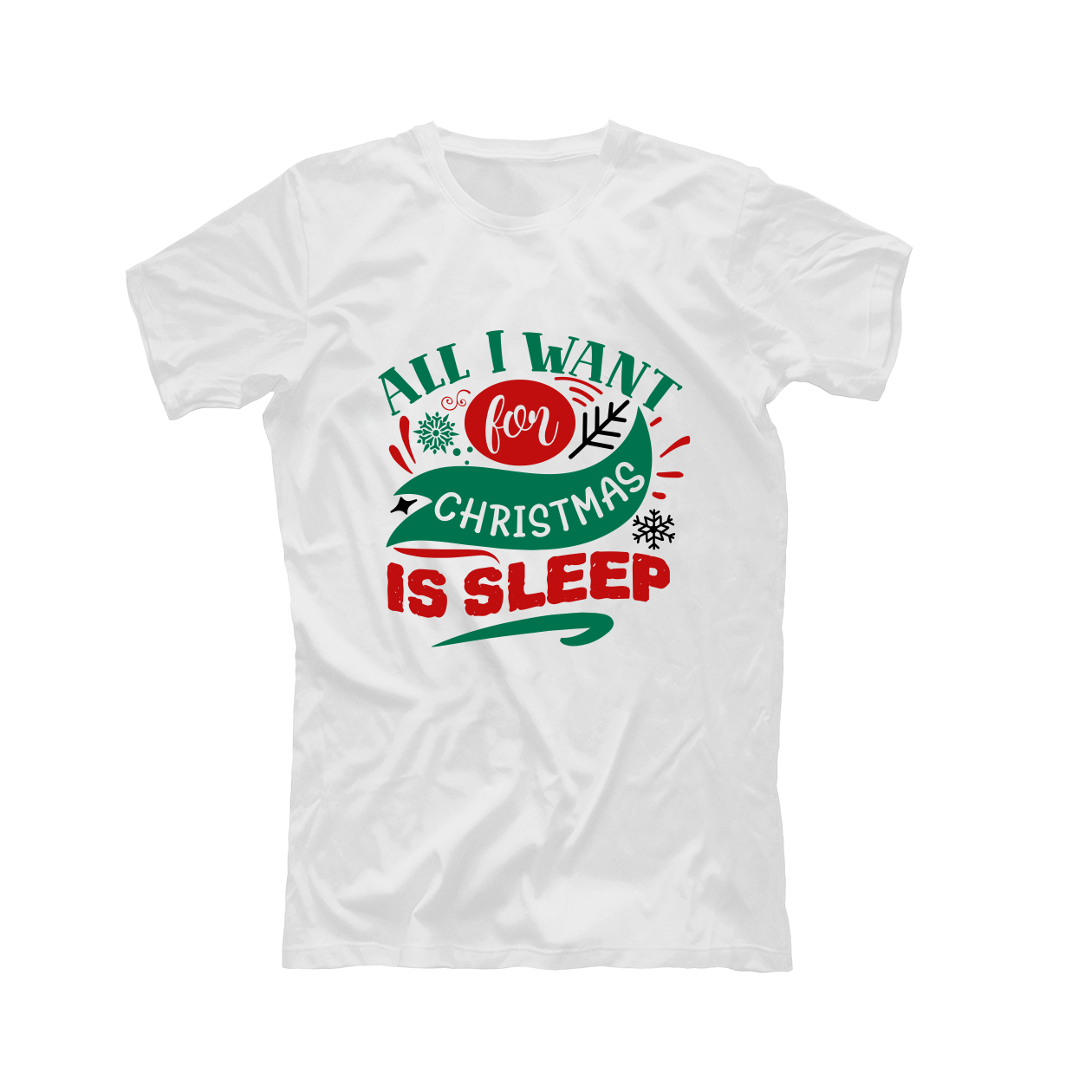 All i want for christmas is sleep - T-shirt
