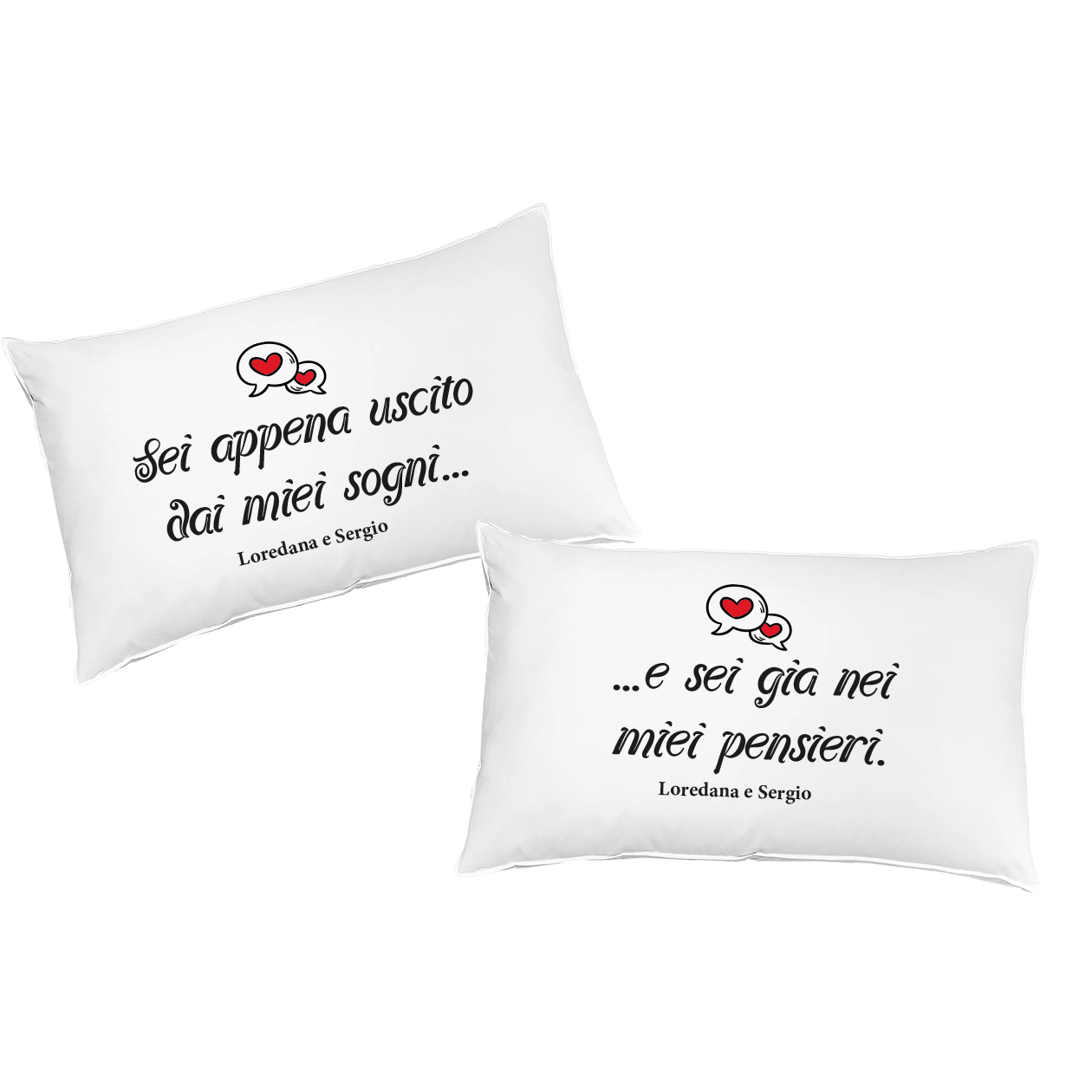 Sei nei miei sogni - Coppia Federe - personalizzata con nomi