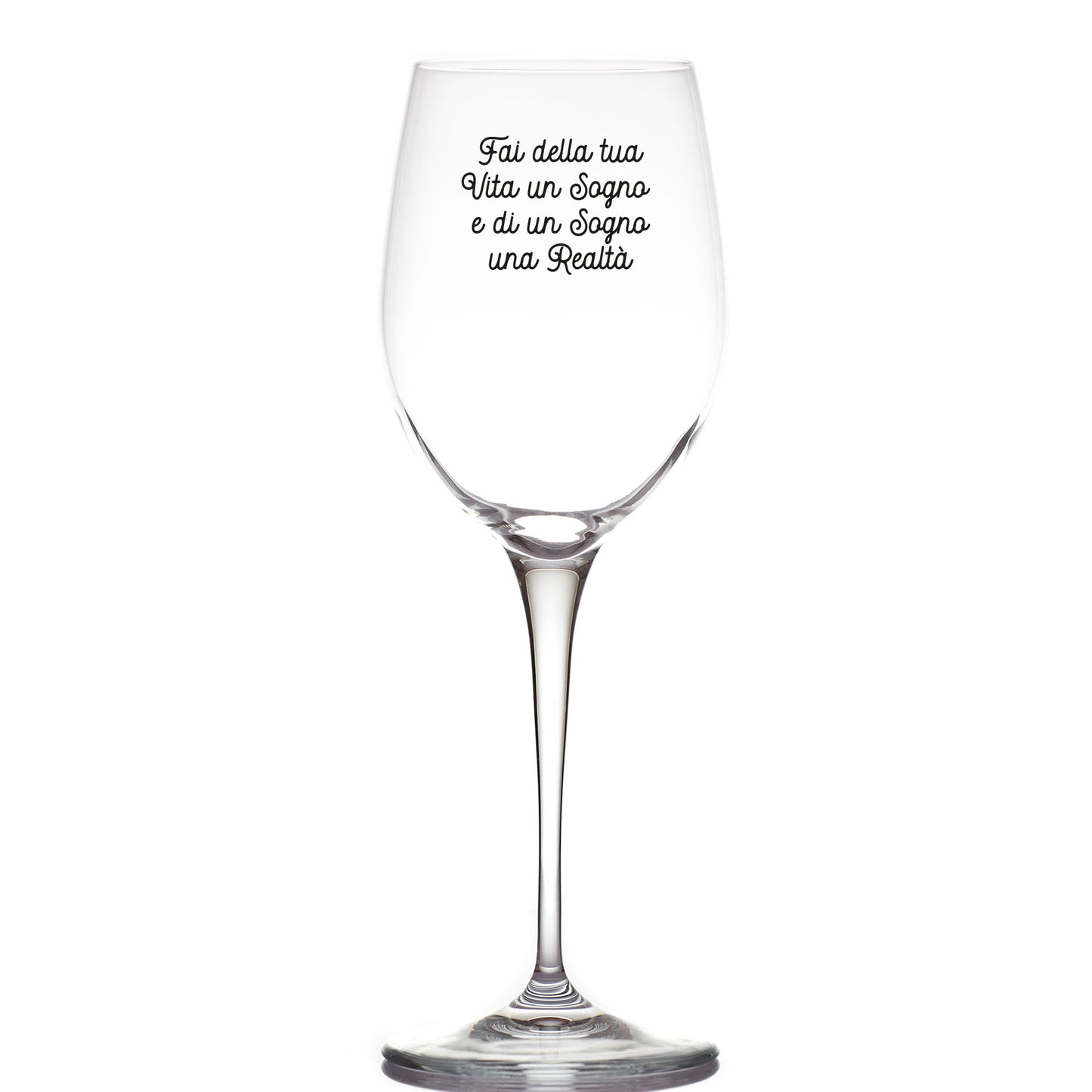 Un sogno - Calice Bicchiere da Vino - personalizzato