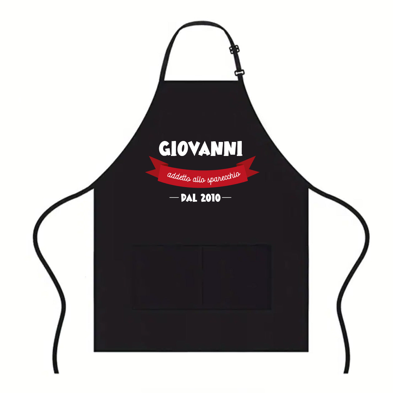 Addetto allo sparecchio - Grembiule da Cucina - personalizzato con nome e data
