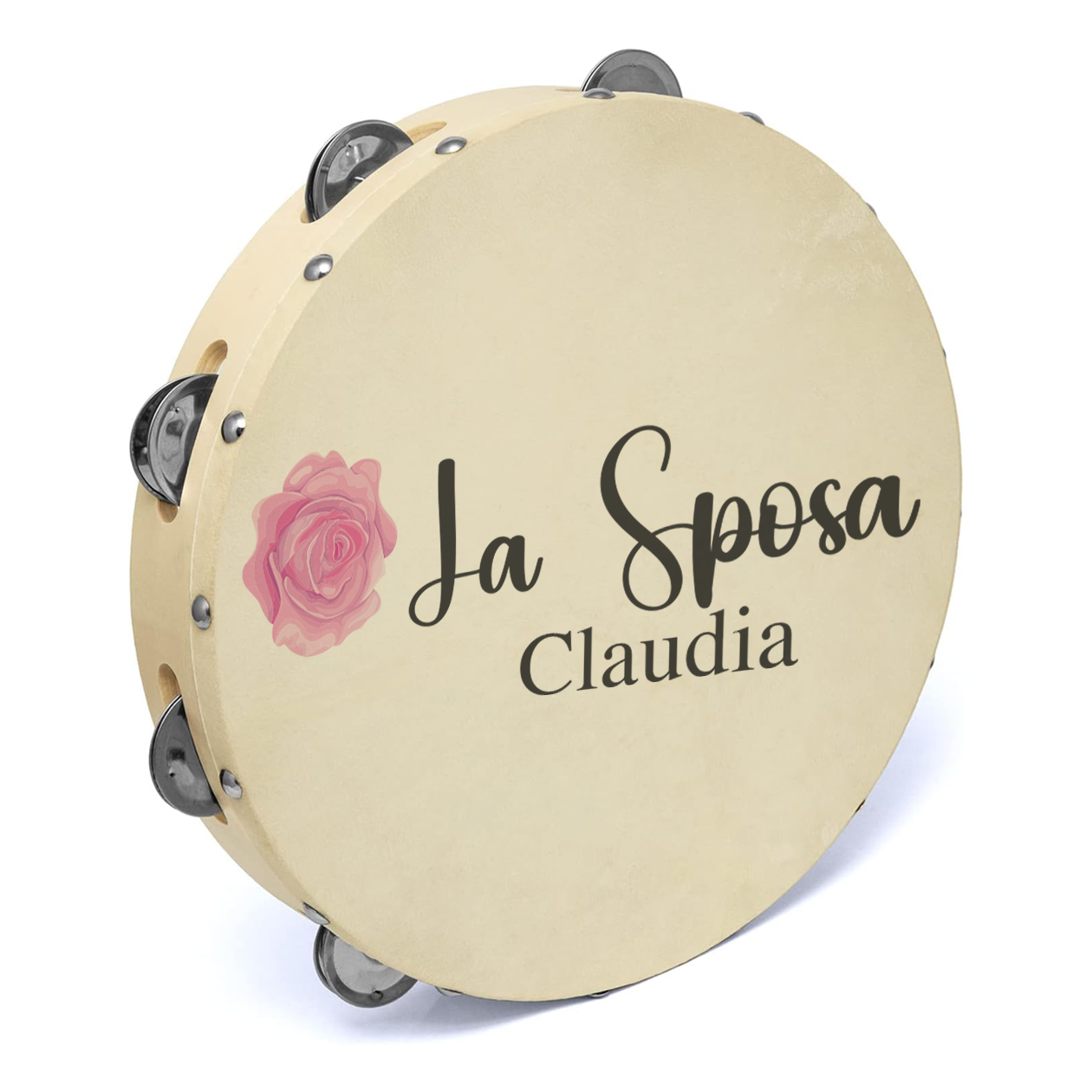 La sposa e il suo Team - Set da 10 Tamburelli - personalizzati