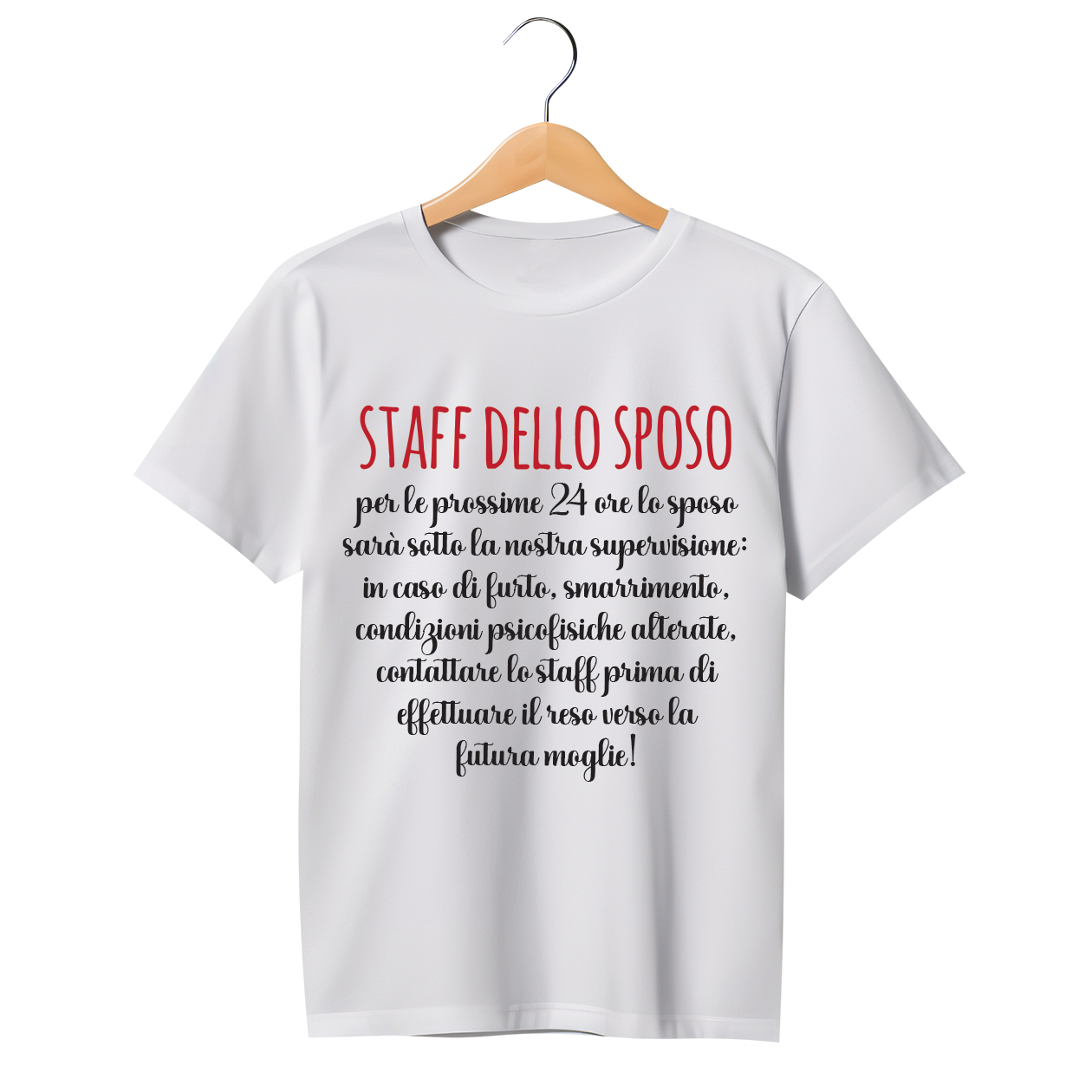 Staff dello sposo - T-shirt - idea regalo addio al celibato