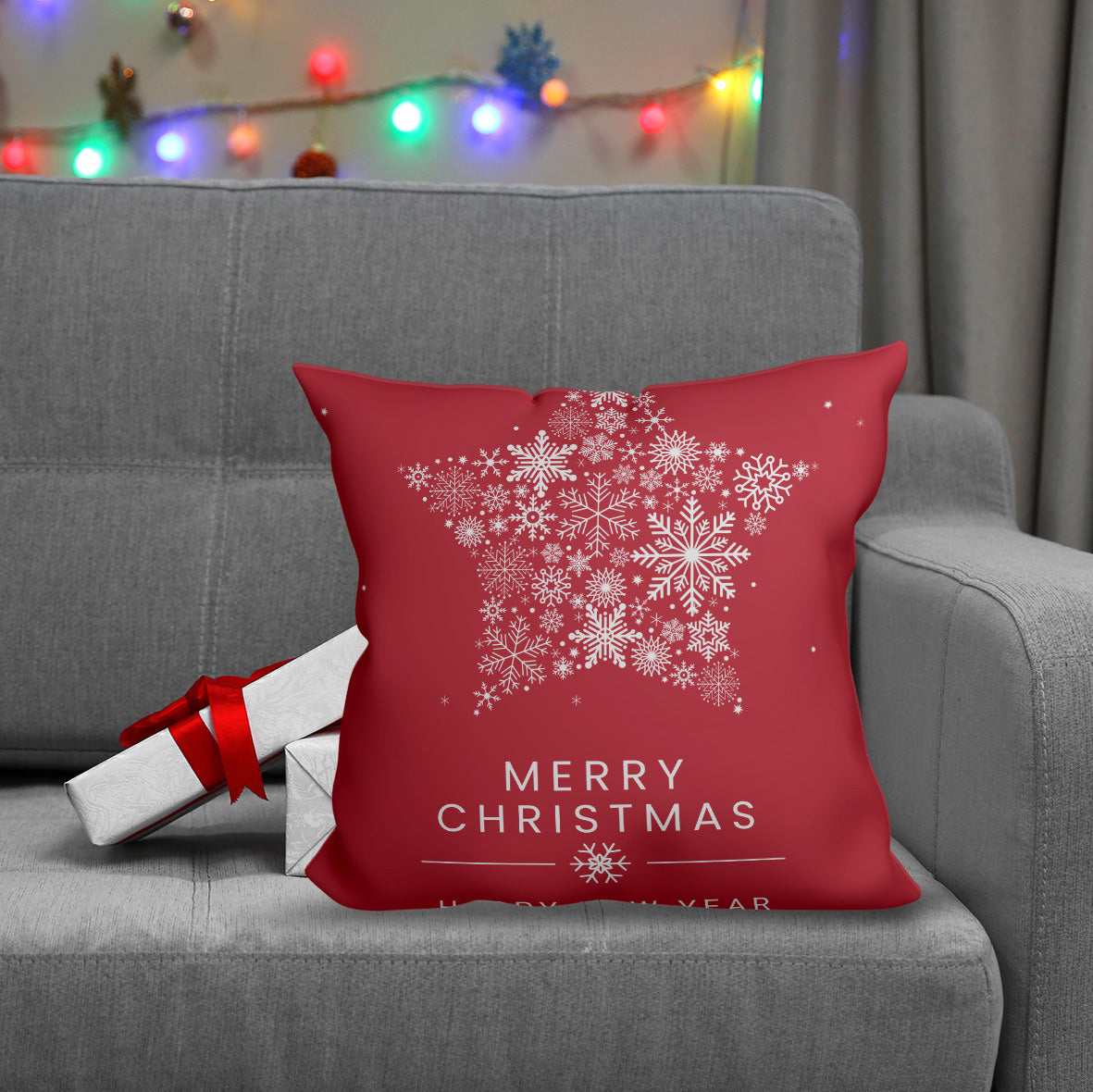 Merry Christmas - Cuscino Personalizzato - idea regalo Natale
