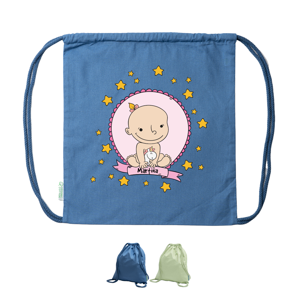 Baby girl - Sacchetto - personalizzato con nome