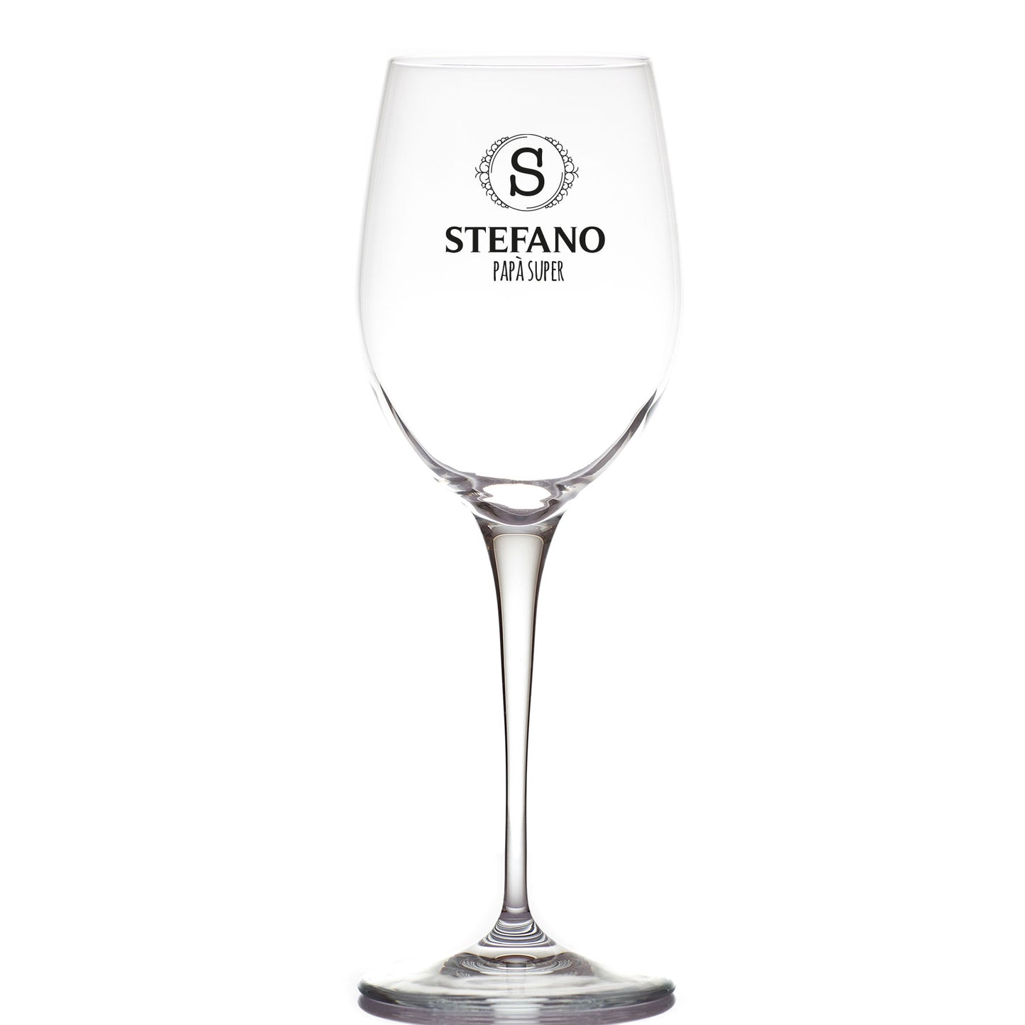 Papà super - Calice Bicchiere da Vino - personalizzato con nome