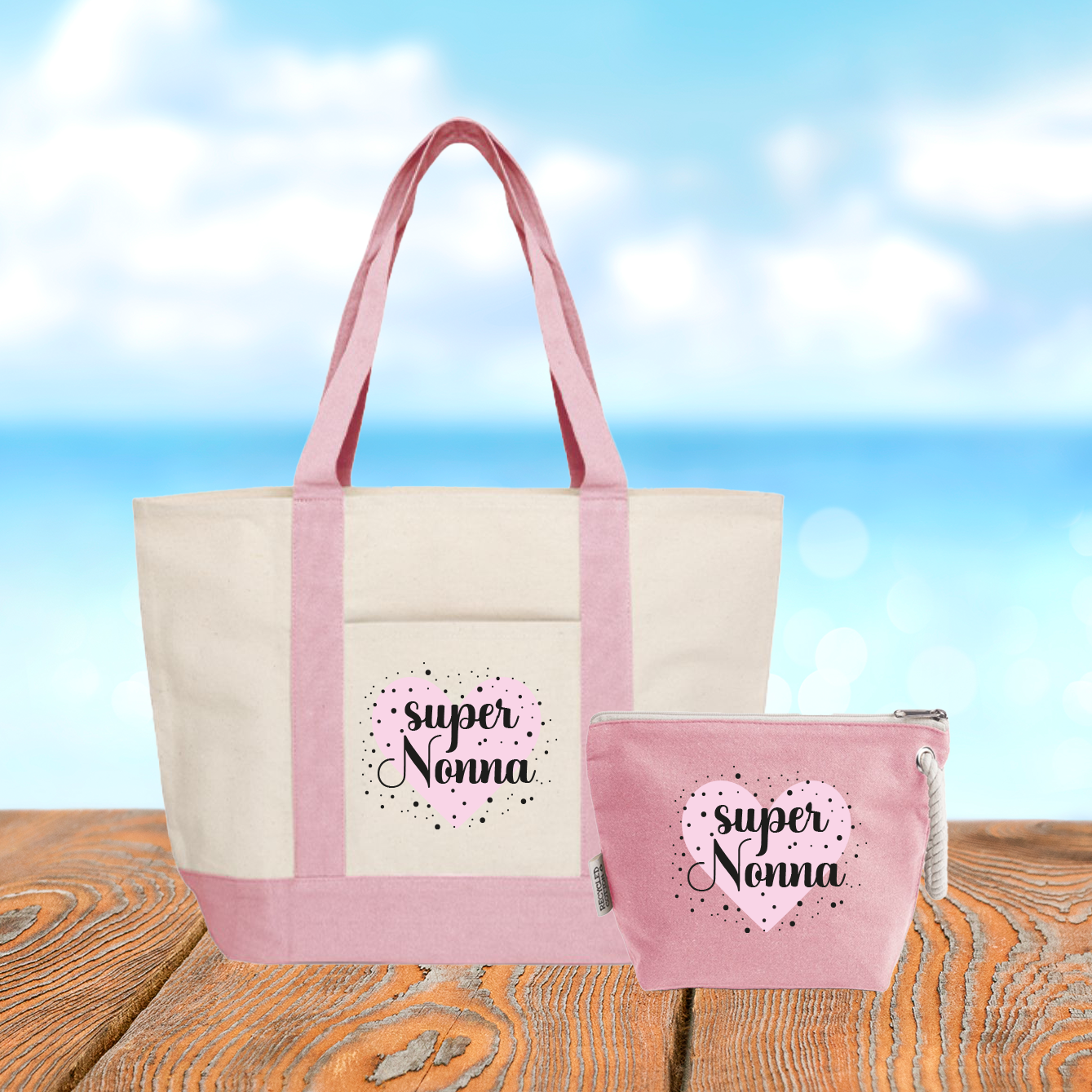 Super nonna - borsa mare & Pochette - Combo
