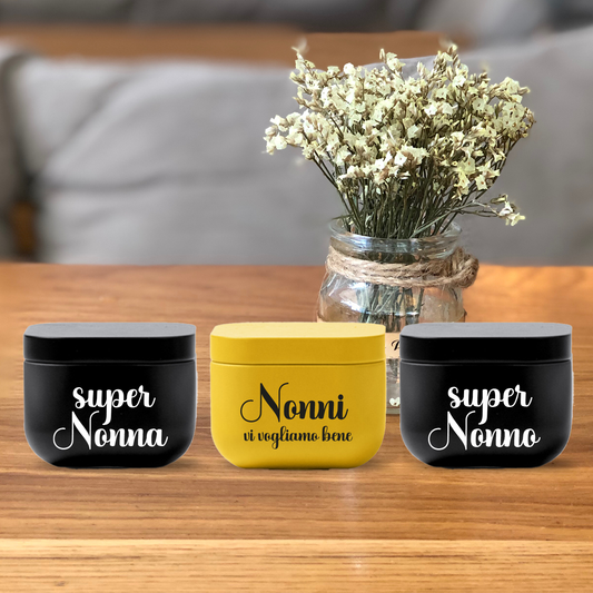Nonni vi voglio bene - Set di 3 Candele Profumate