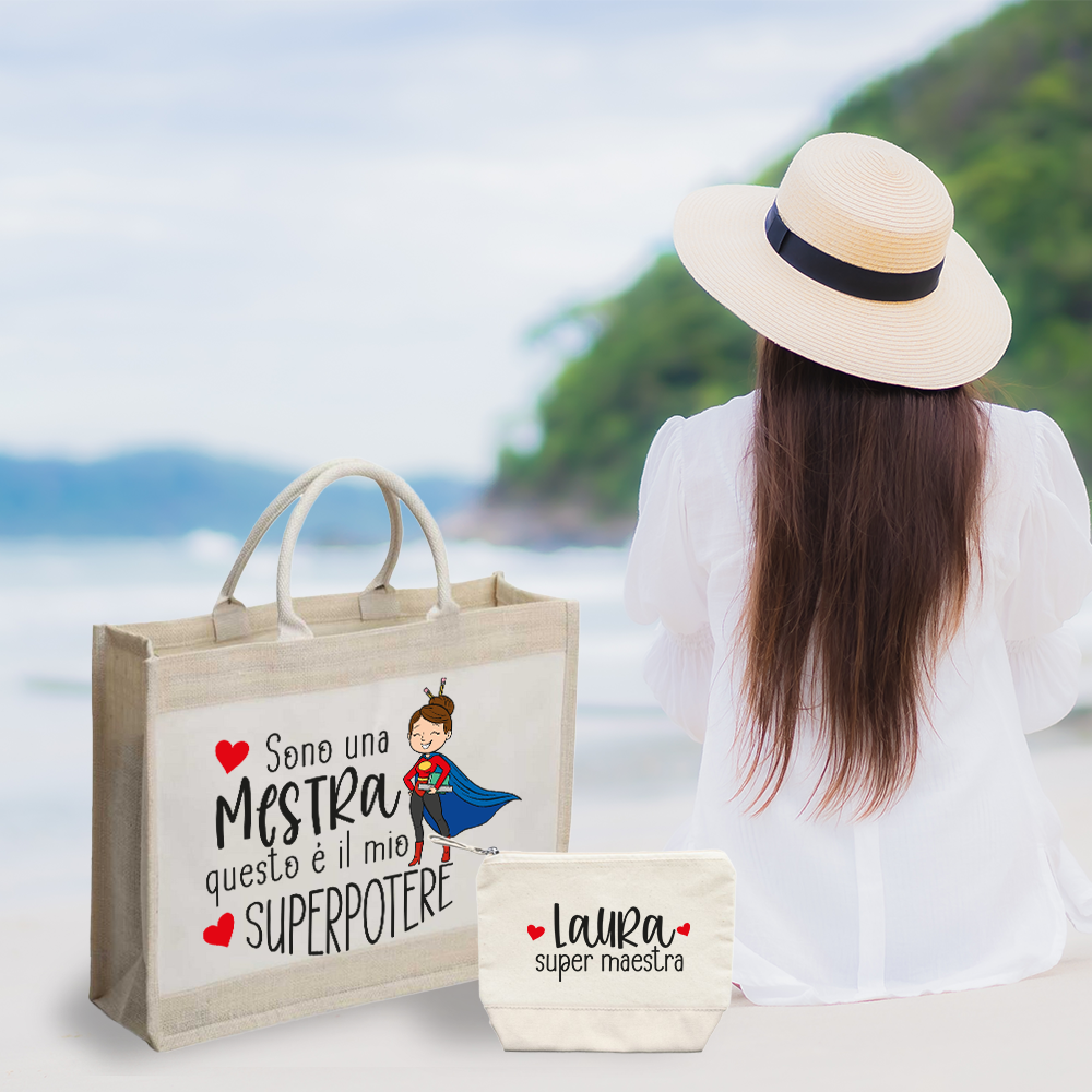 Super maestra - Borsa mare & Pochette - Combo