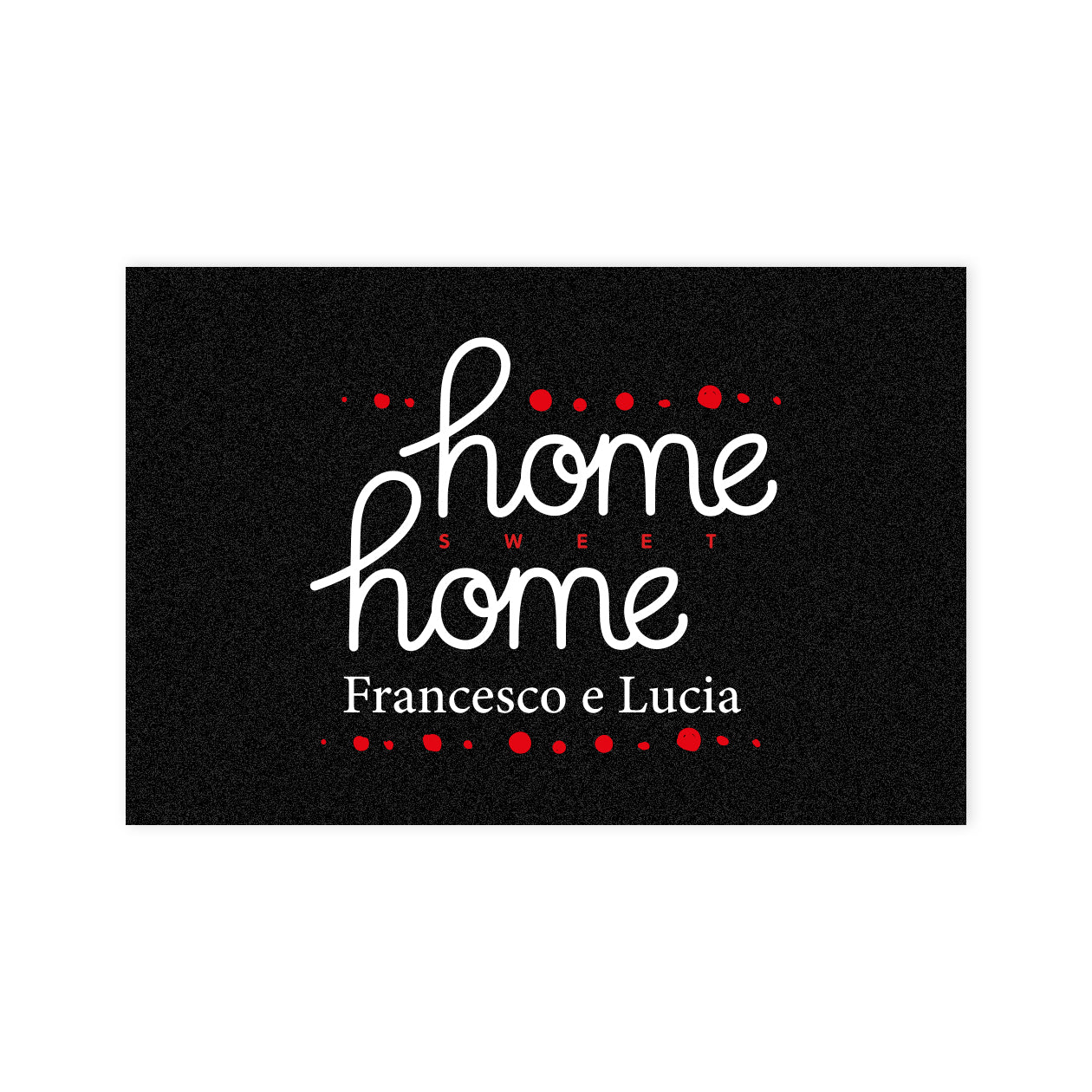 Home home - Tappeto - personalizzato con nomi