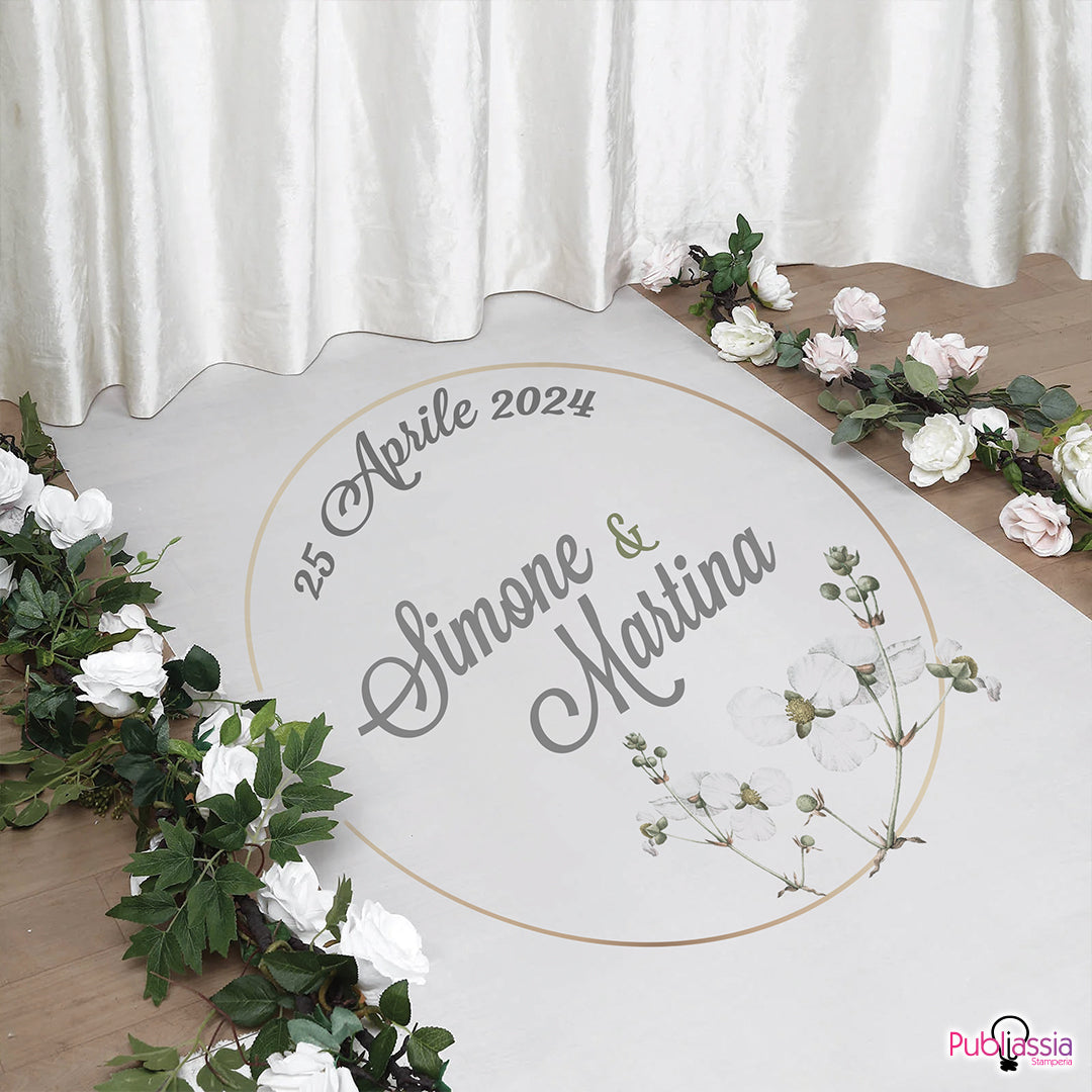Wedding - Tappeto personalizzato con nomi