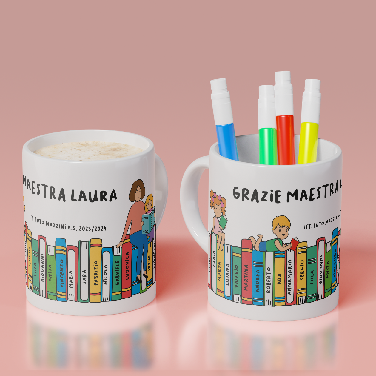 Grazie Maestra - Tazza Mug - personalizzata