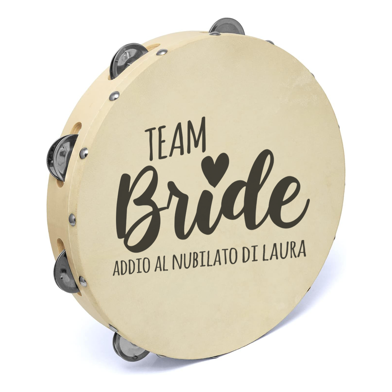 Bride to be & Team Bride - Set da 10 Tamburelli - personalizzati con nome