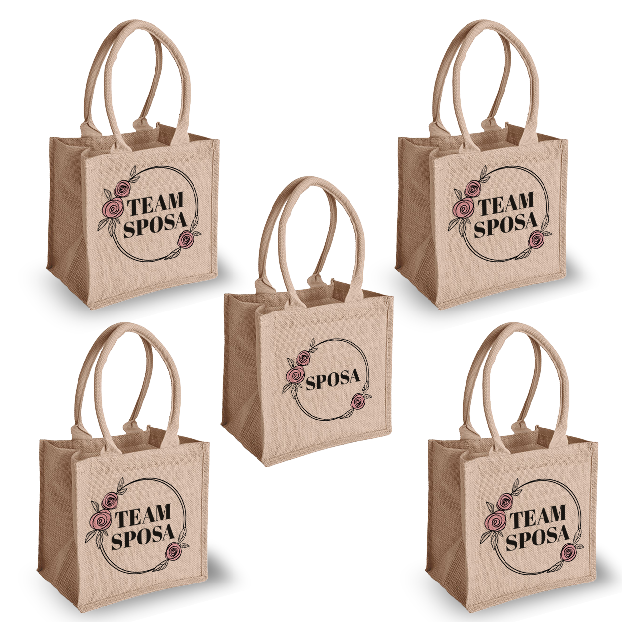 Sposa e il suo team - Set da 5 Bag