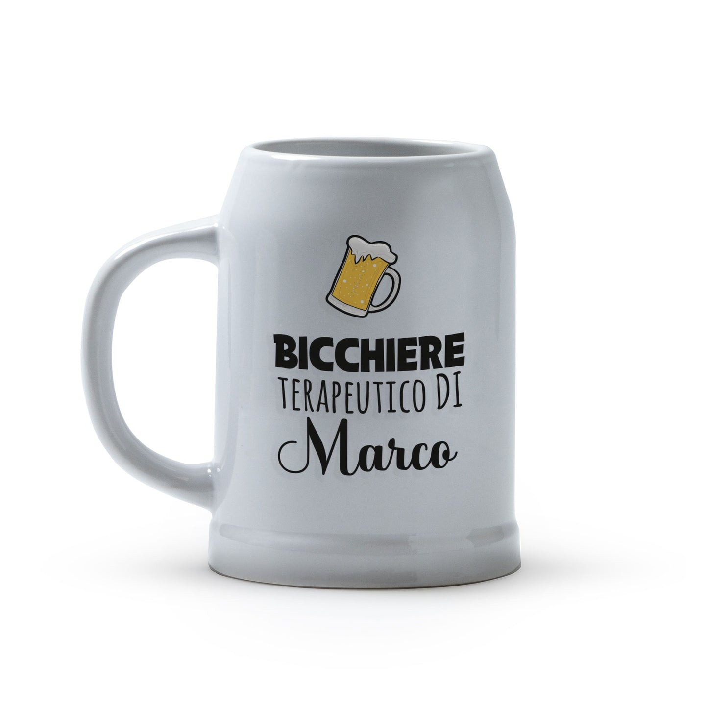 Bicchiere terapeutico - Caraffa in ceramica personalizzato con nome