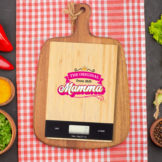The original mamma - Bilancia Da Cucina Digitale - personalizzata con data
