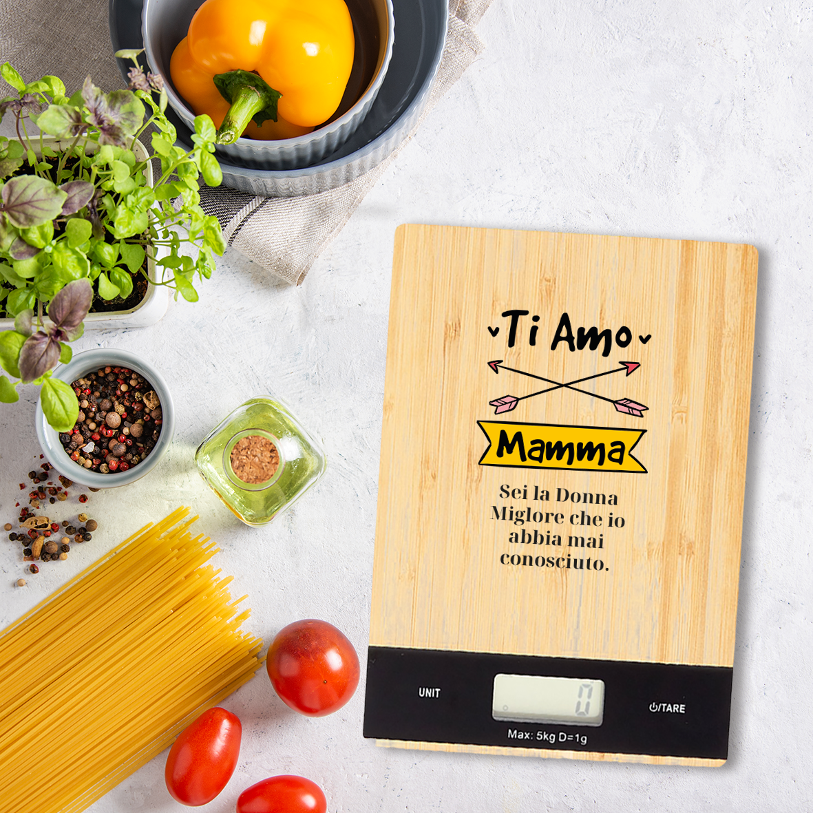 Ti amo mamma - Bilancia Da Cucina Digitale