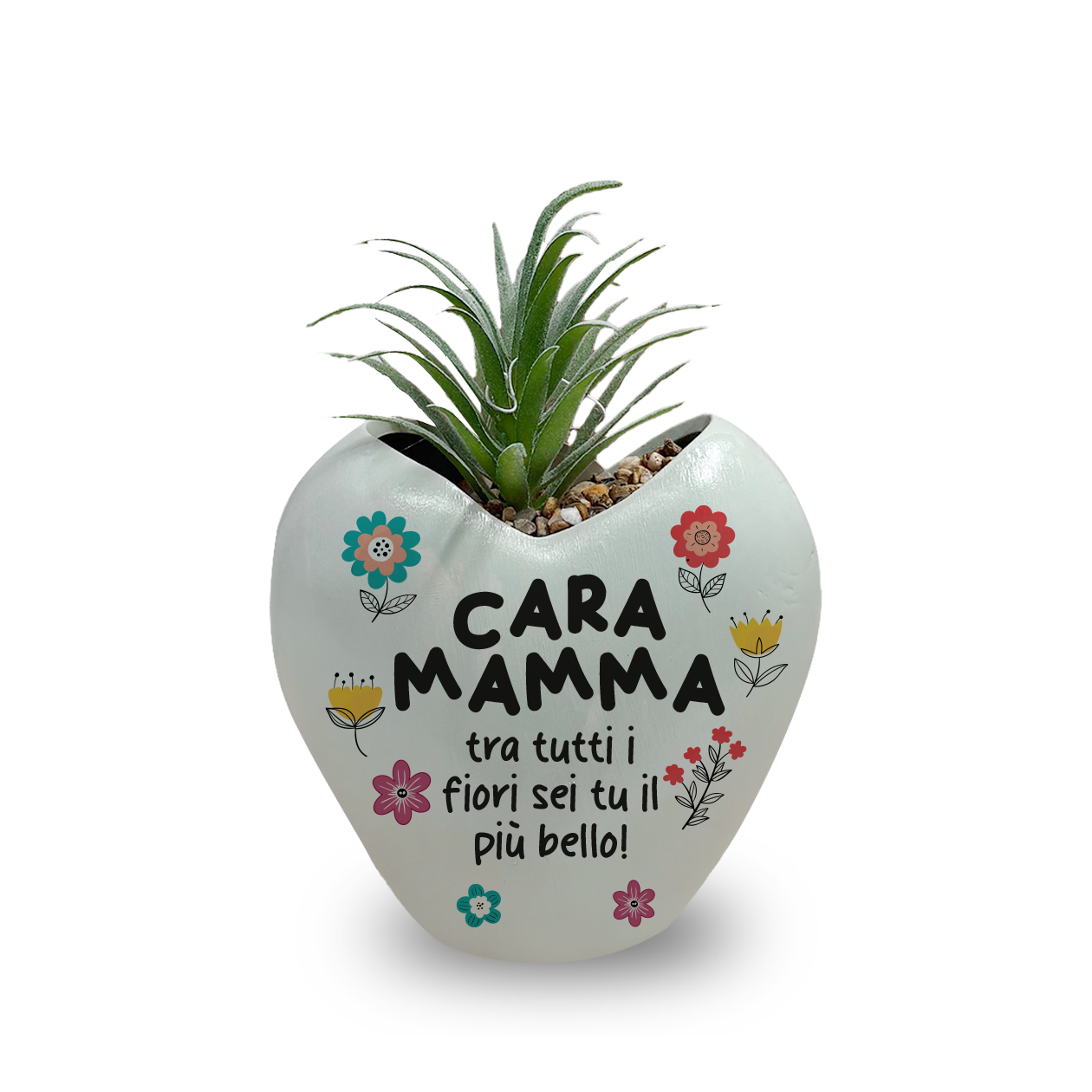 Cara mamma tra tutti i fiori sei tu il più bello - Piantina con vaso