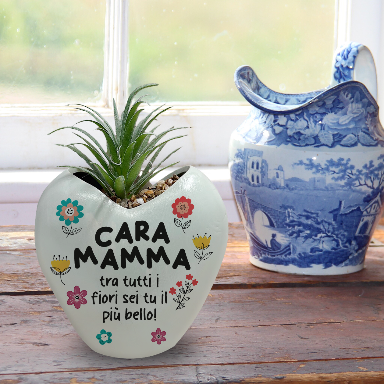 Cara mamma tra tutti i fiori sei tu il più bello - Piantina con vaso