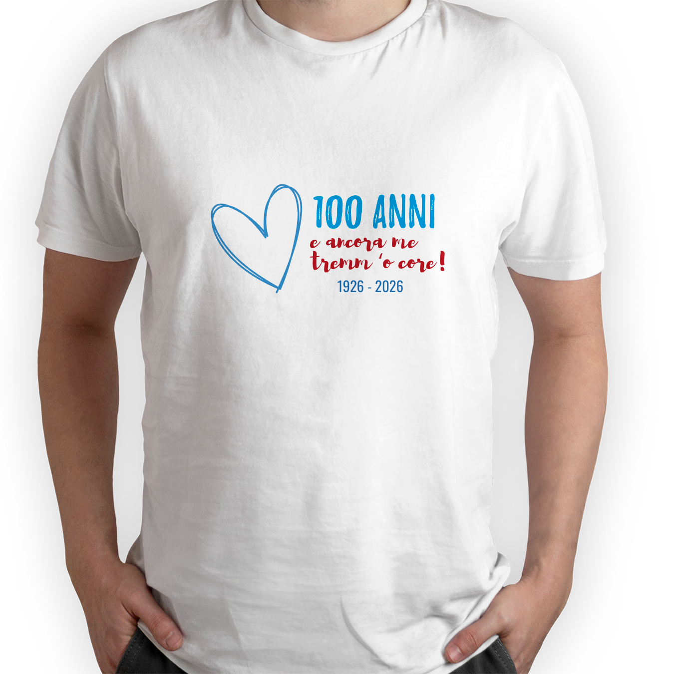100 anni e ancor me tremm o core - T-shirt Bianco