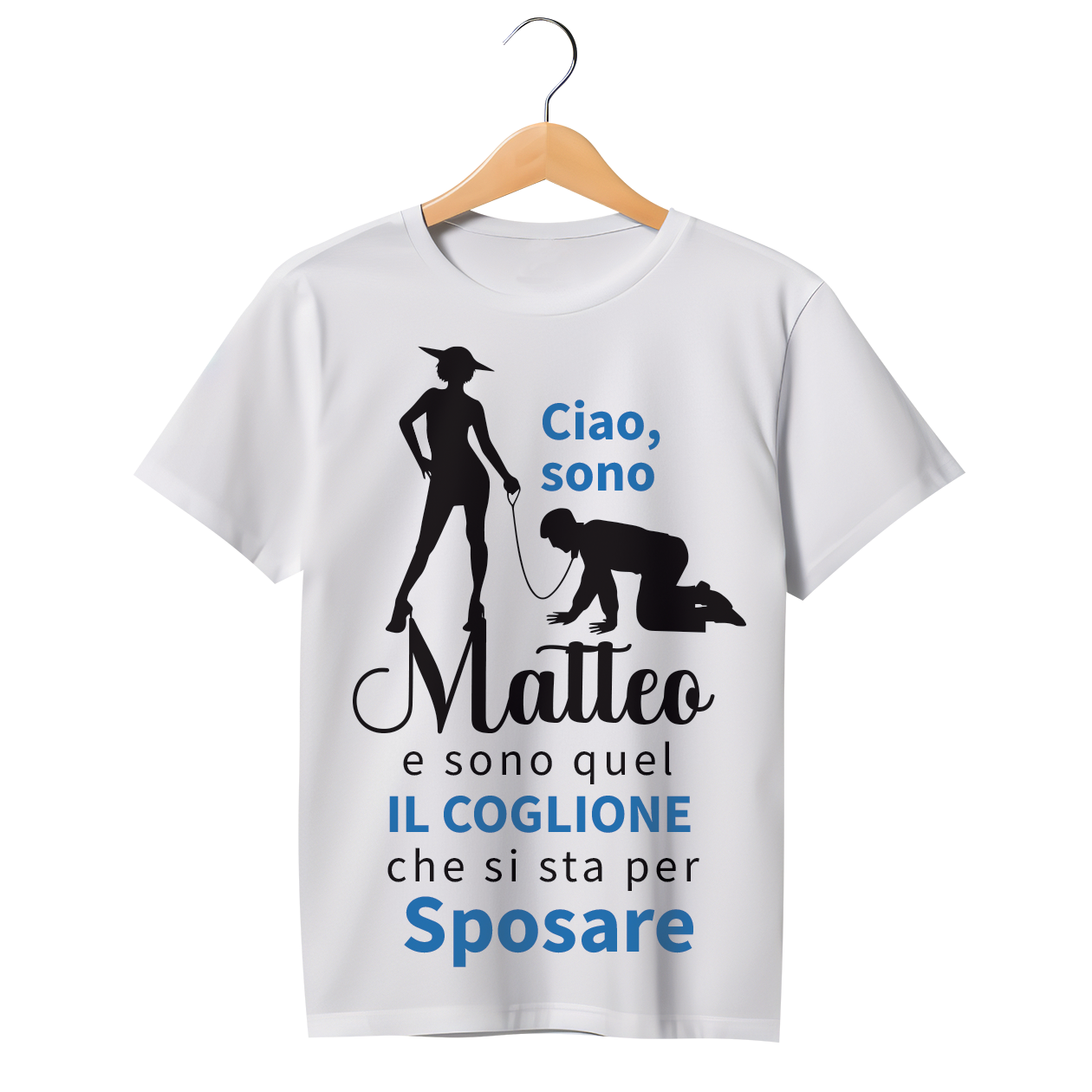 Sono quel coxxxne che si sta per sposare - T-shirt - idea regalo addio al celibato - personalizzato con nome