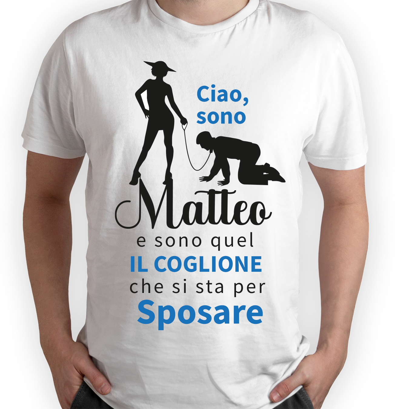 Sono quel coxxxne che si sta per sposare - T-shirt - idea regalo addio al celibato - personalizzato con nome