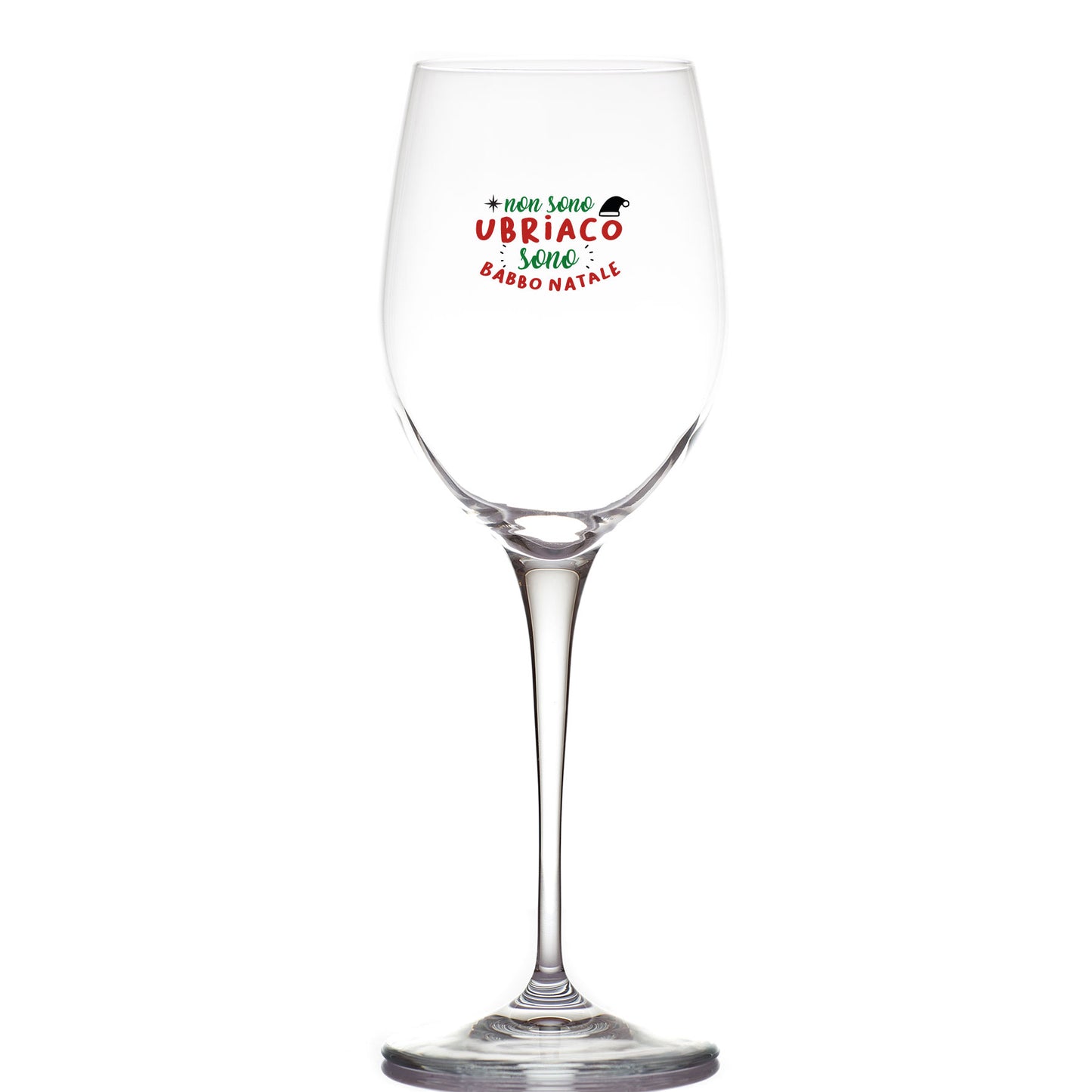 Non sono ubriaco sono Babbo Natale - Calice Bicchiere da Vino