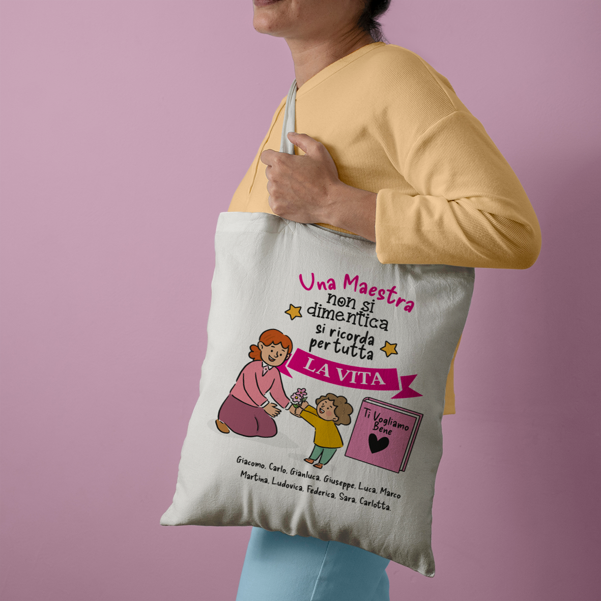 Una Maestra non si dimentica - Shopper In Cotone