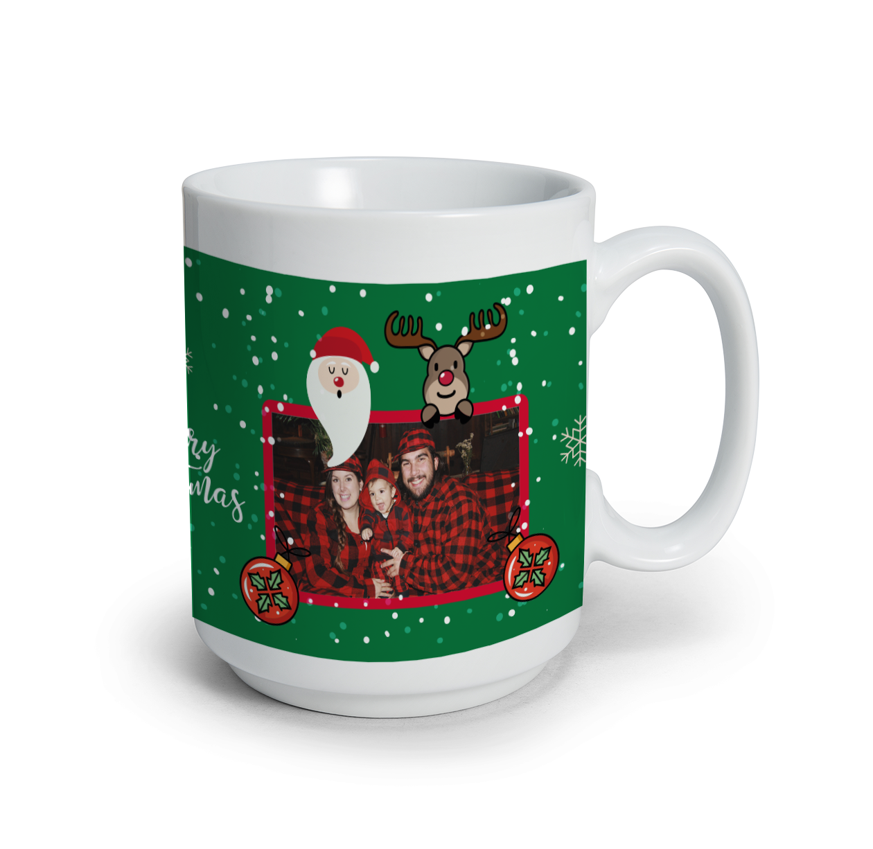 Green Christmas - Tazza mug - idea regalo Natale - personalizzata con foto