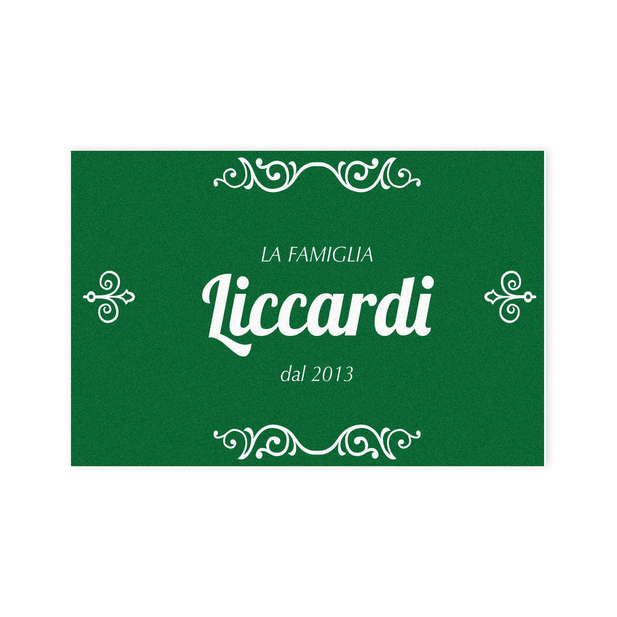 La famiglia - Tappeto - personalizzato con cognome