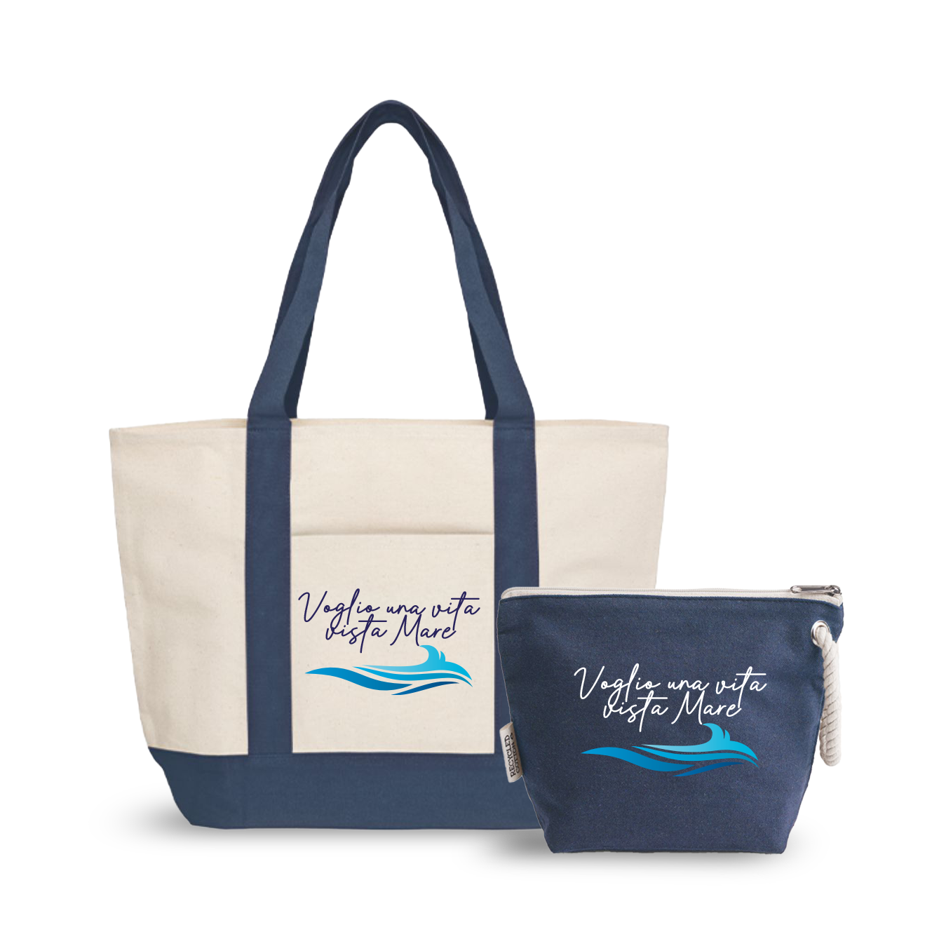Voglio una vita vista mare - borsa mare & Pochette - Combo