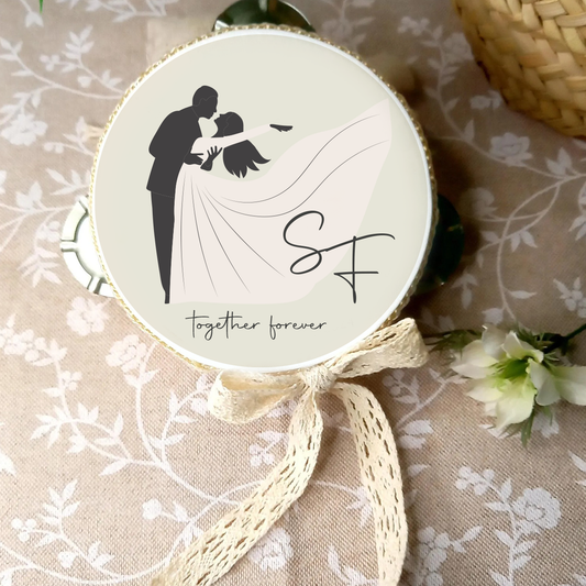 Forever - Set da 10 Tamburelli - personalizzati con iniziali