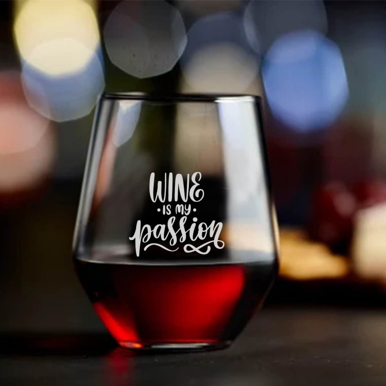 Wine is my passion - Set Caraffa e 6 Bicchieri