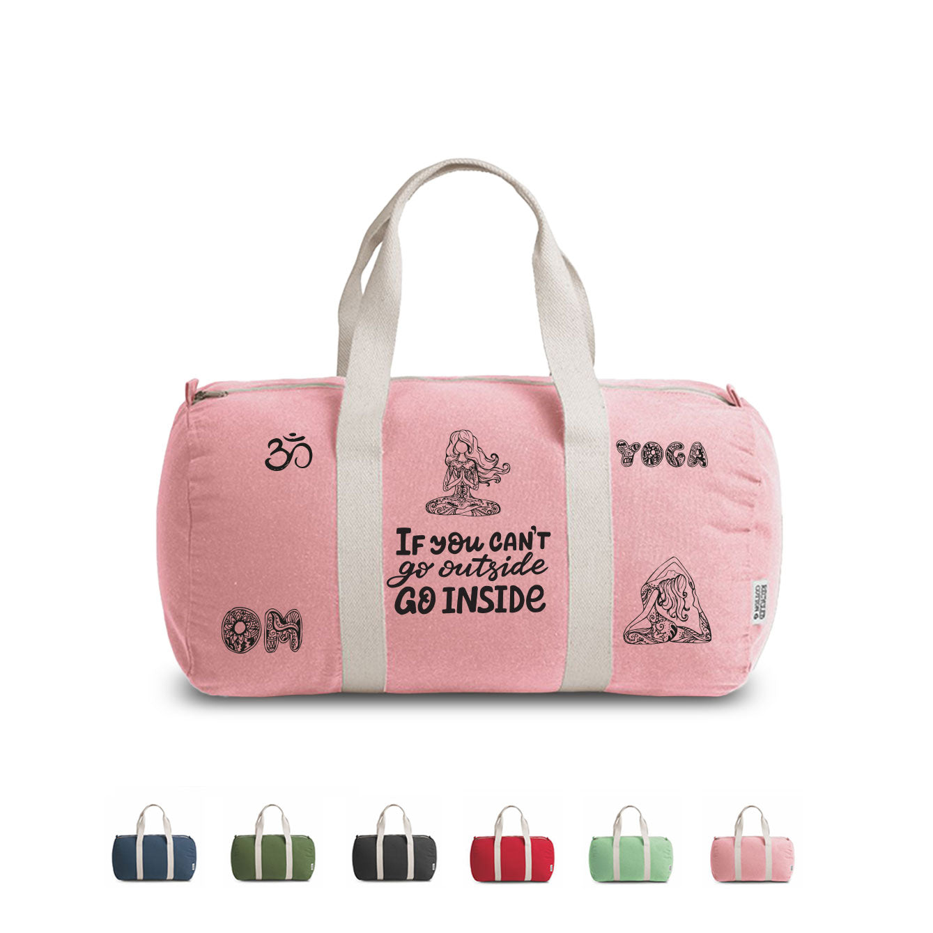 Go inside - Borsa da palestra - personalizzata con iniziali