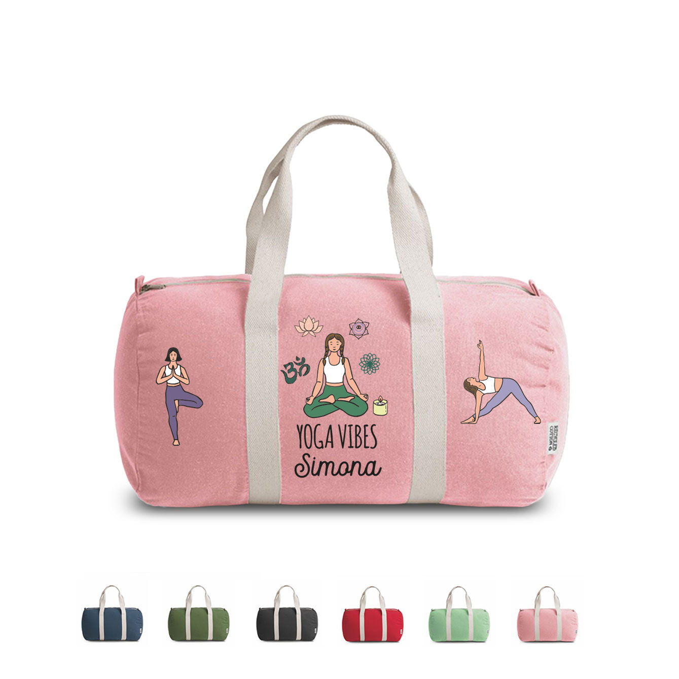 Yoga vibes - Borsa da palestra - personalizzata con nome