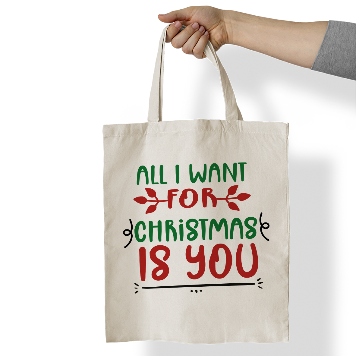 All i want for Christmas is you - Shopper In Cotone