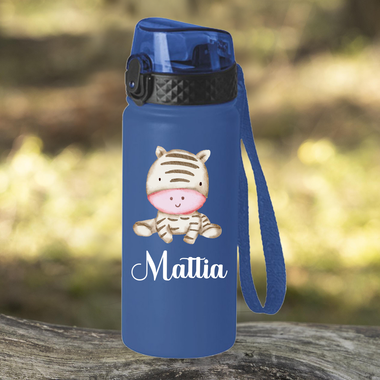 Giraffa baby - Borraccia termica da 550 ml - personalizzata con nome