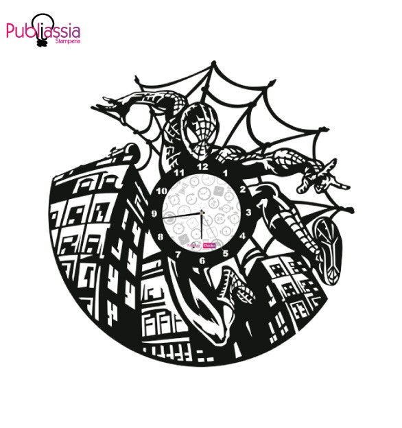 Spiderman - Orologio in vinile personalizzato