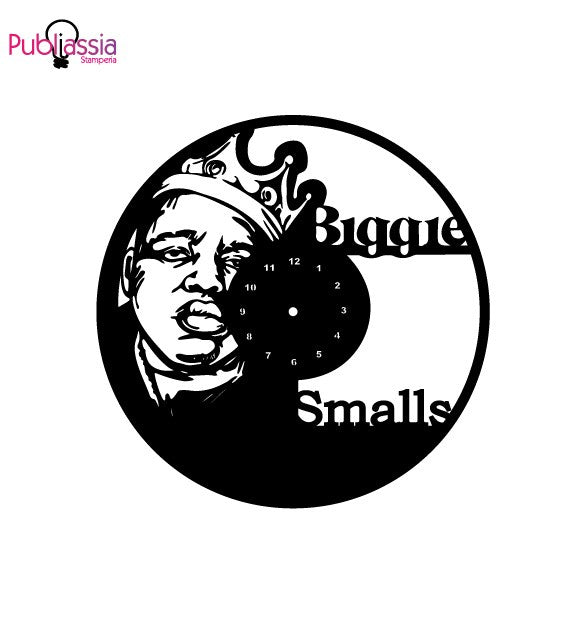 Biggie - Orologio in vinile personalizzato