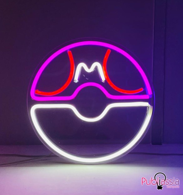 Sfera Pokè - Logo Neon Led personalizzato