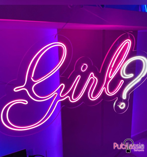 Boy or Girl ?  - Scritta in Neon Led personalizzato