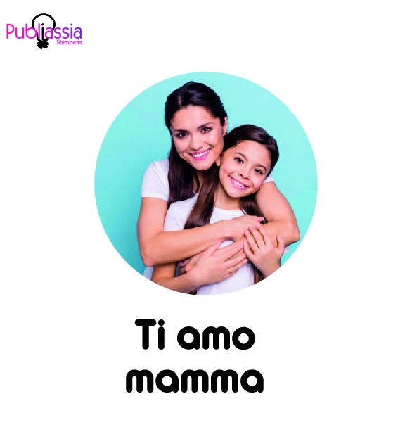 Ti amo mamma - Cassa Bluetooth in bamboo con luce - personalizzata - idea regalo festa della mamma