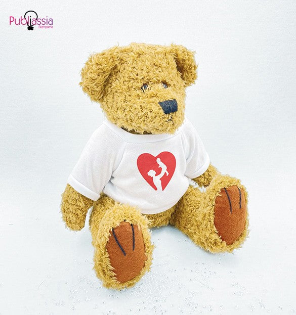 Cuore di mamma - Bear con t-shirt personalizzata