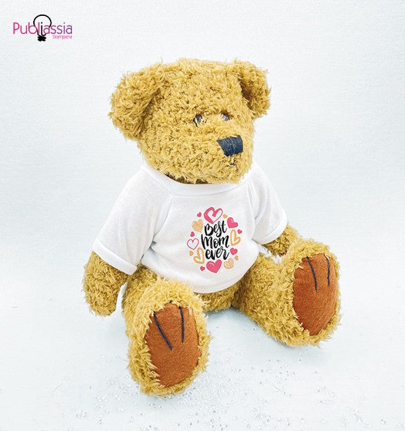 Best mom ever - Bear con t-shirt personalizzata