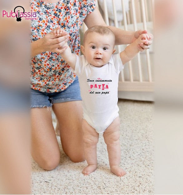I love papà - Tutina neonato - body personalizzato