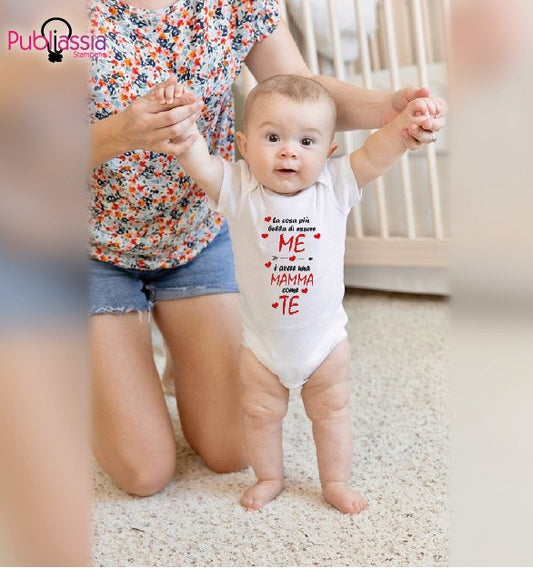 Una mamma come te - Tutina neonato - body personalizzato