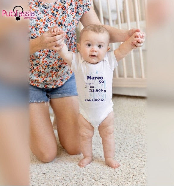 Adesso comando io - Tutina neonato - body personalizzato